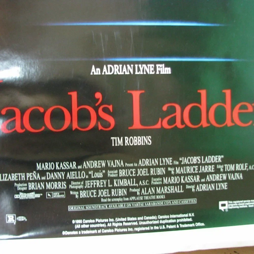 Vintage Jacob's Ladder Movie Poster Original